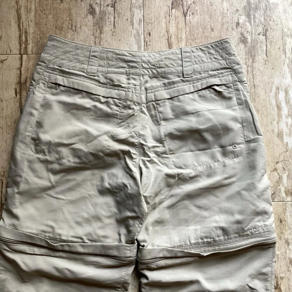 COLUMBIA Titanium Convertible Hiking Pants Beige Omni-Dri Women’s 6 - Picture 7 of 8